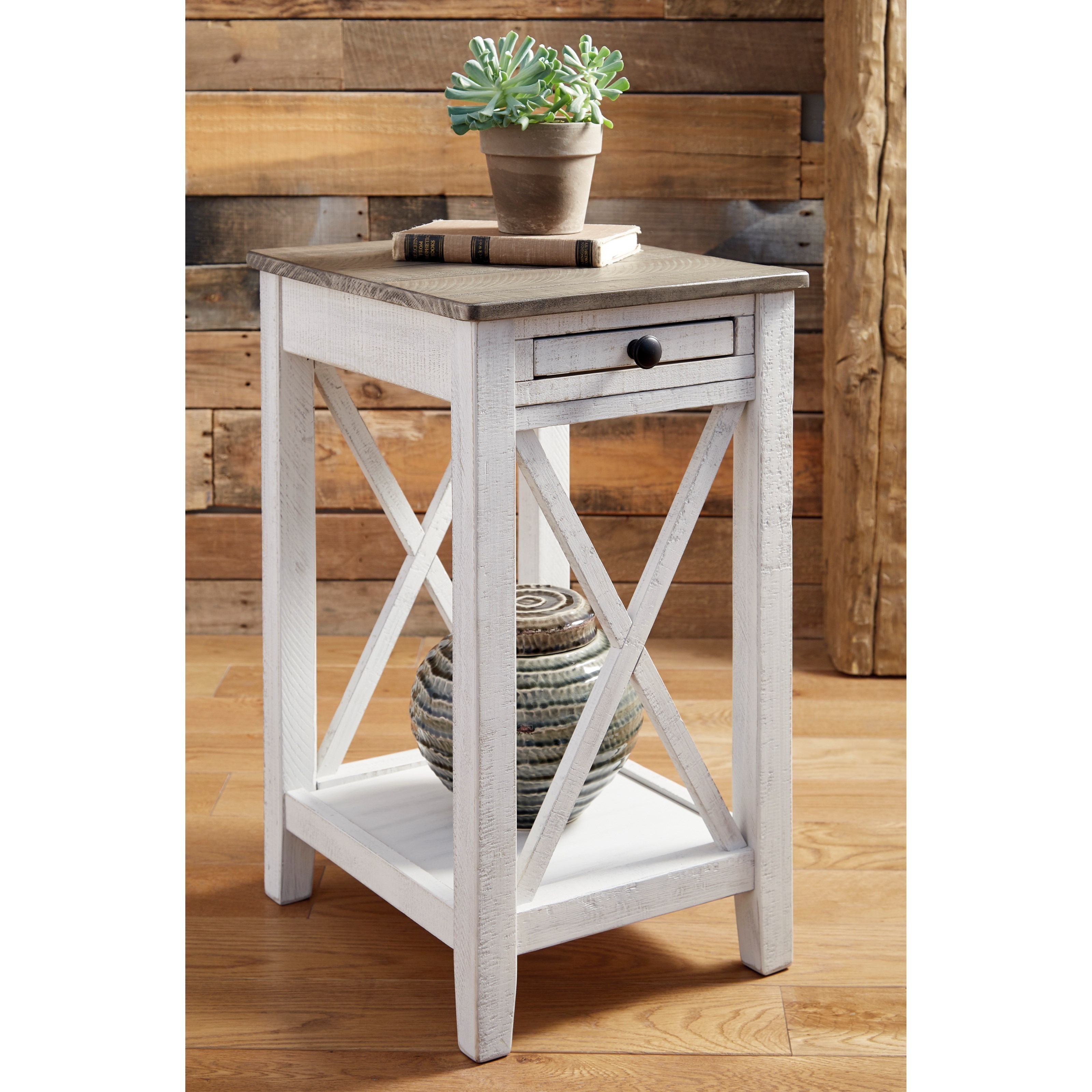 Signature Design by Ashley Adalane A4000374 TwoTone Accent Table with